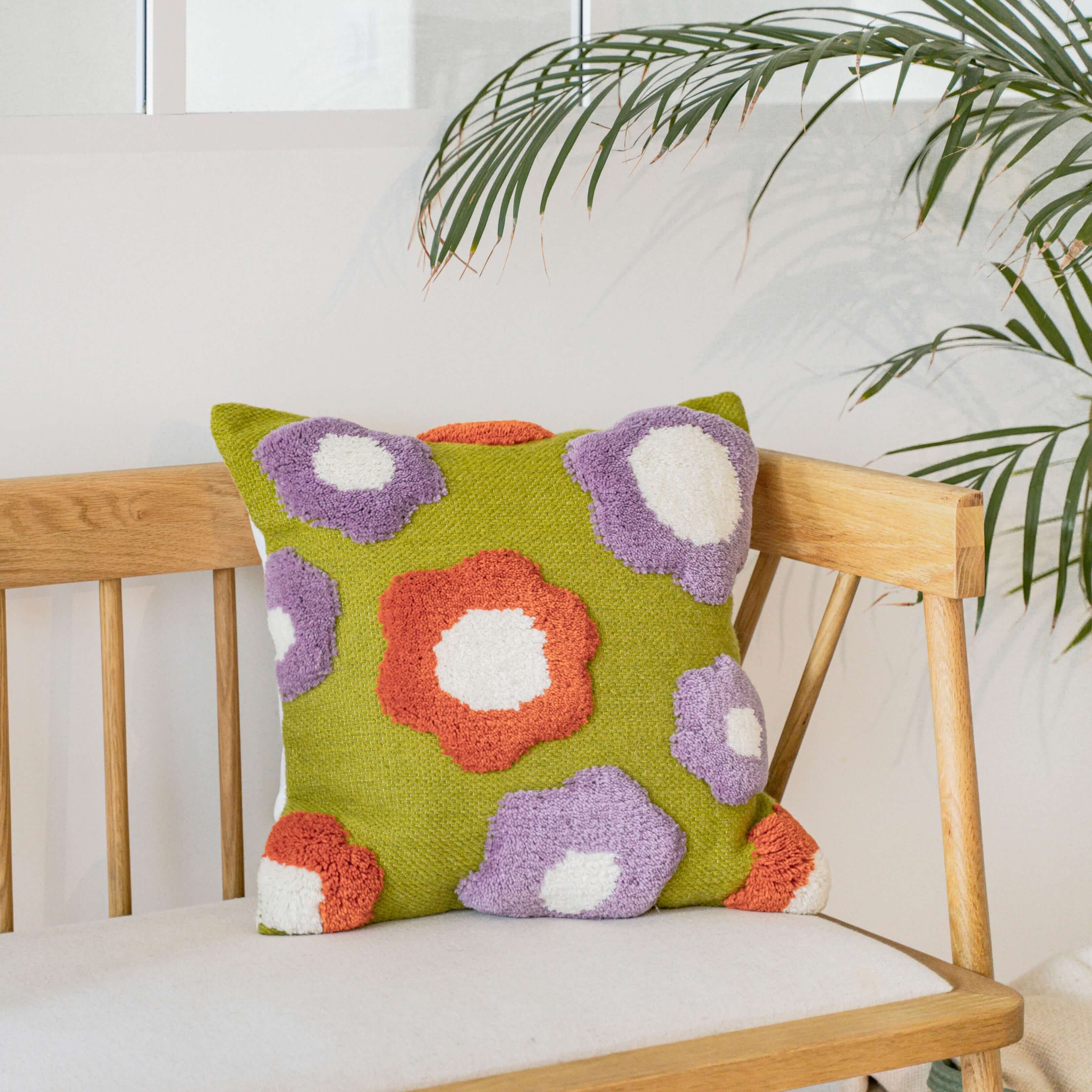 Coussin Purple Flower