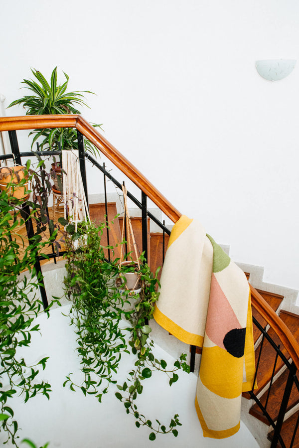 Tapis Laine Tissé à Plat Artisanal Asian Umbrella visuel