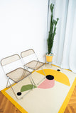 Tapis Tissé à Plat Laine Artisanal Asian Umbrella déco