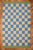 Tapis Tissé à Plat Coton Artisanal Full Moon Vu de Haut