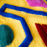 Housse de Coussin en Laine Tissé à la Main Paris La Seine détails