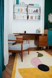 Tapis Tufté en Laine Fait Main Artisanal Asian Umbrella