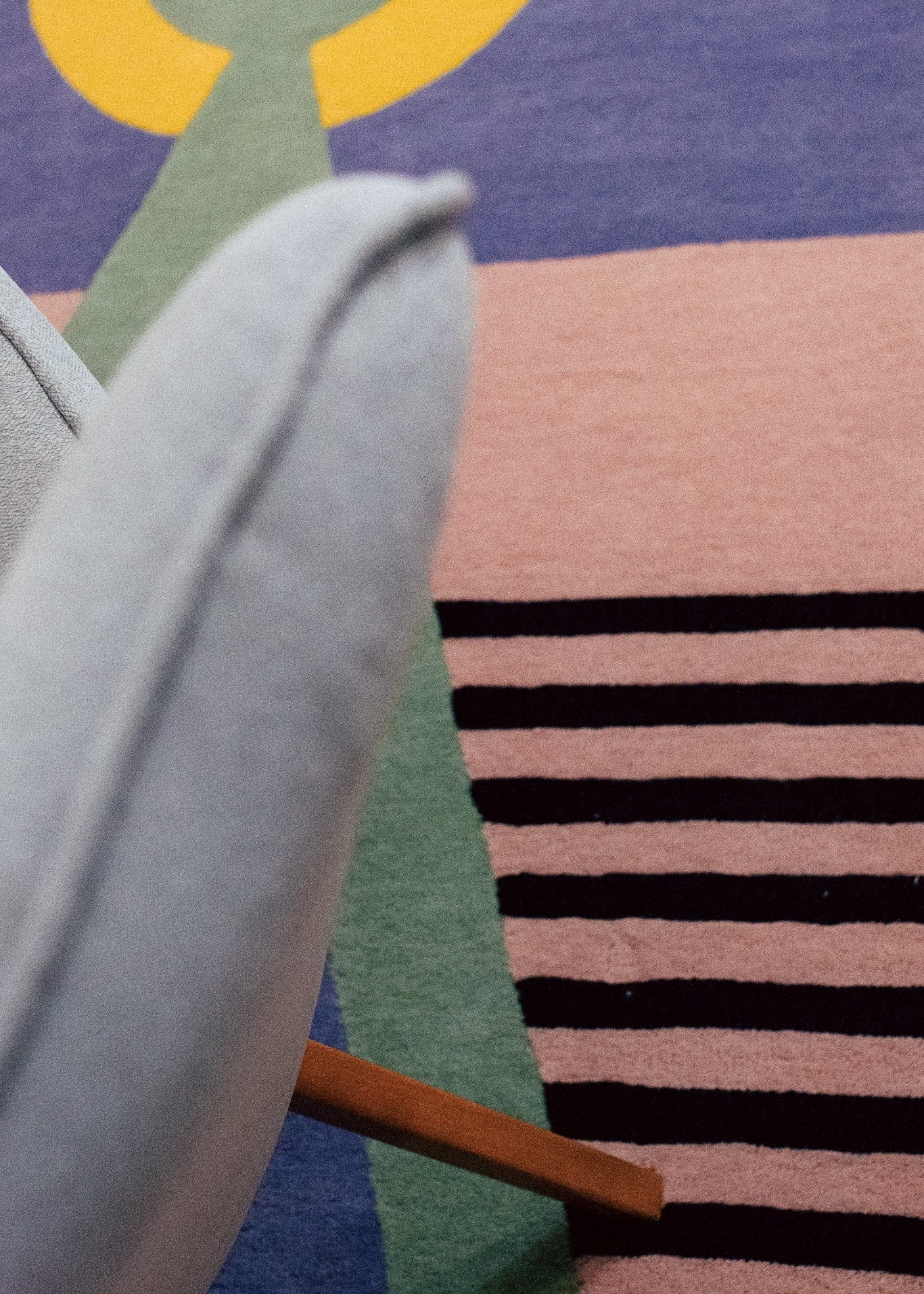 Tapis Tufté en Laine Fait Main Artisanal Modern Light