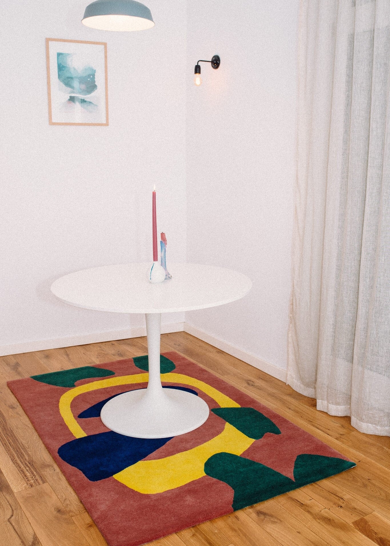 Tapis Tufté Laine Fait Main Artisanal Autumn Vibes déco