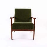 Fauteuil Uni Vert de face 