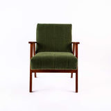  Fauteuil Uni Vert de face 