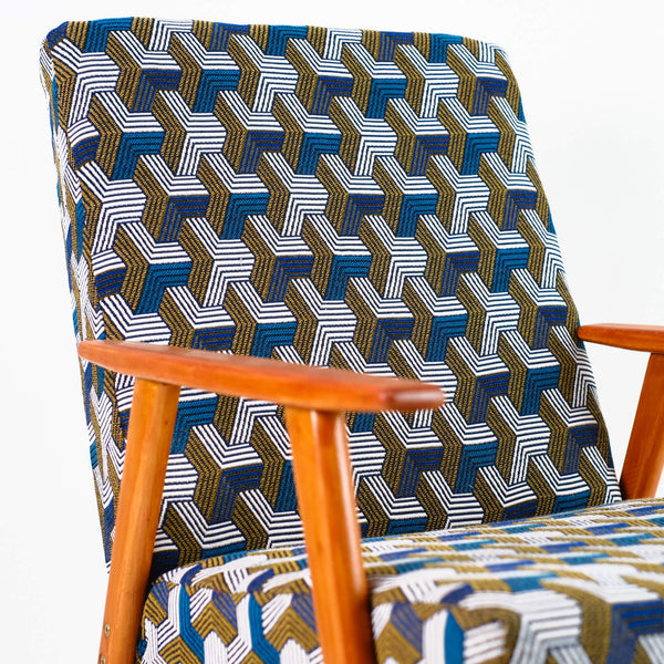 Fauteuil Vintage en Coton Graphic Design détails