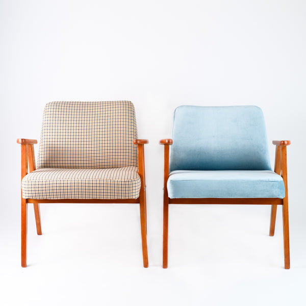 Fauteuil Vintage 366 Blue Sky et Trench