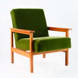 Fauteuil Vintage Vert en Velours Summer Green