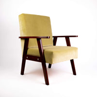 Fauteuil Sweet Green chute de tissu velours de la marque Casal