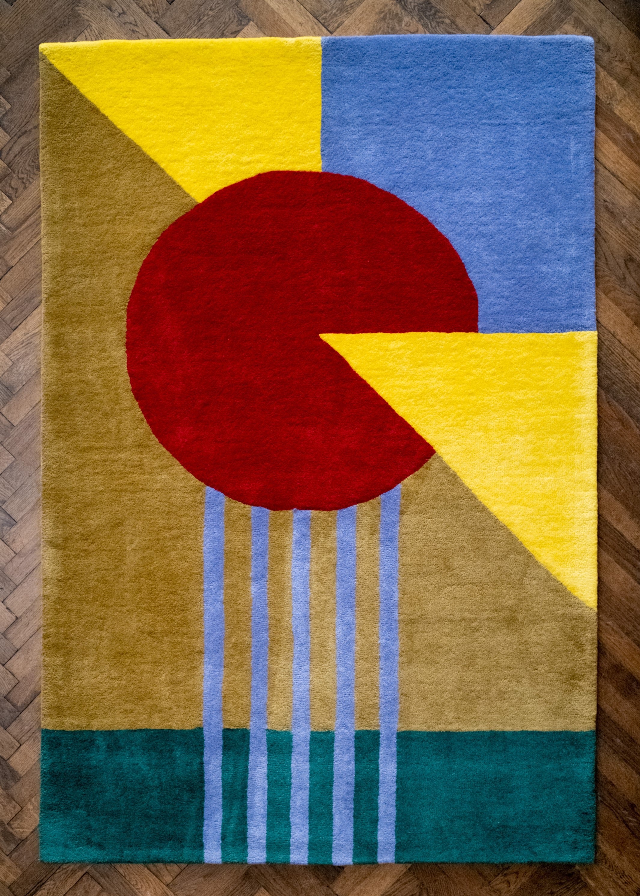 Tapis en Laine Tufté Réalisé à la Main Artisanal Urban Twist