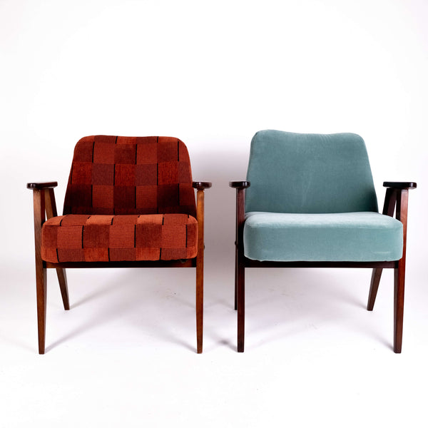 Fauteuil 366 Terracotta Carreaux inspiration duo fauteuil turquoise