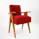 Fauteuil Red Square en chute de tissu velours de la marque Casal 