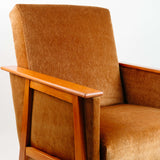 Fauteuil Wild Brown chute de tissu velours de la marque Casal détails