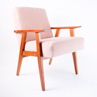 Fauteuil Pink Blush rose poudré