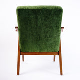 Fauteuil Treetop chute de tissu en velours de la marque Lelièvre de dos 