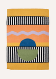 Tapis Laine Tissé à Plat Artisanal Full Moon