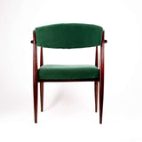 Fauteuil Robin Hood en chute de tissu velours de la marque Casal de dos 